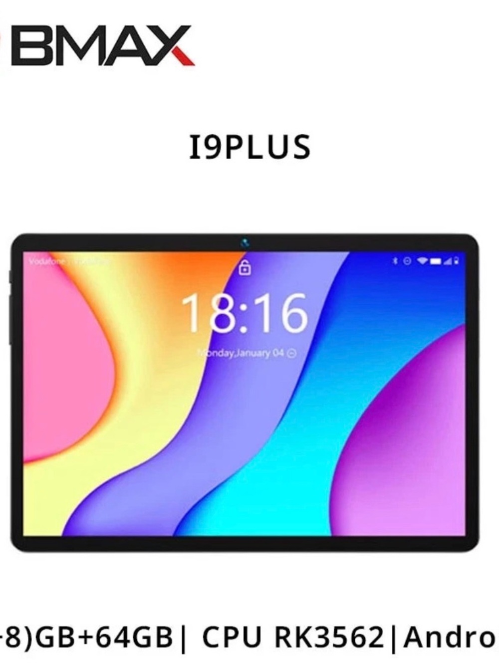 I9 Plus Tablet — Black